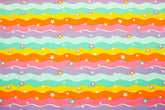 Baumwolljersey Rainbow Waves & Stars